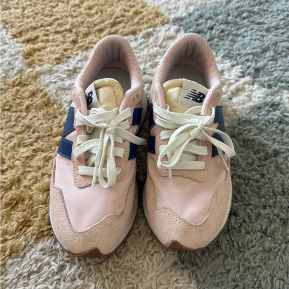 New Balance Pink and Navy Sneakers - Picture 3 of 7